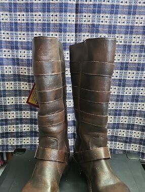 DURANGO Tall Brown Leather Riding Boots